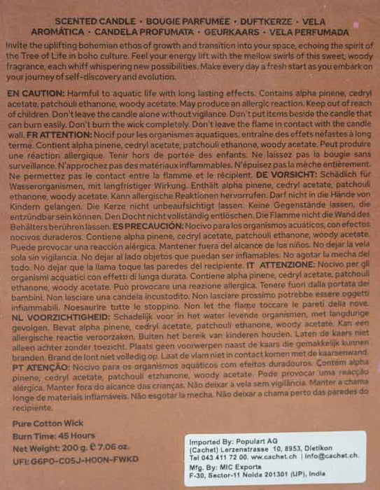 Duftkerze Rise Renew Flourish - Sacred Palo Santo, 200gr, 100% Sojawachs
