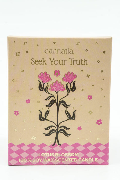Duftkerze Seek your Truth - Lotus Blossom, 200gr, 100% Sojawachs