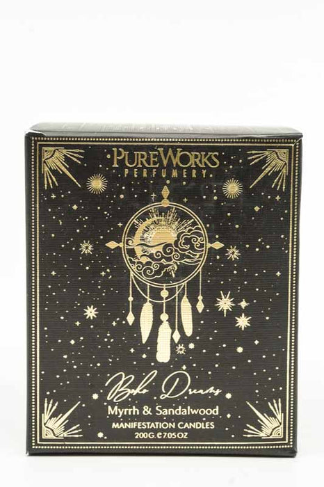Duftkerze Esoteric Collection "BOHO DREAMS" Myrrhe & Sandelwood 200g
