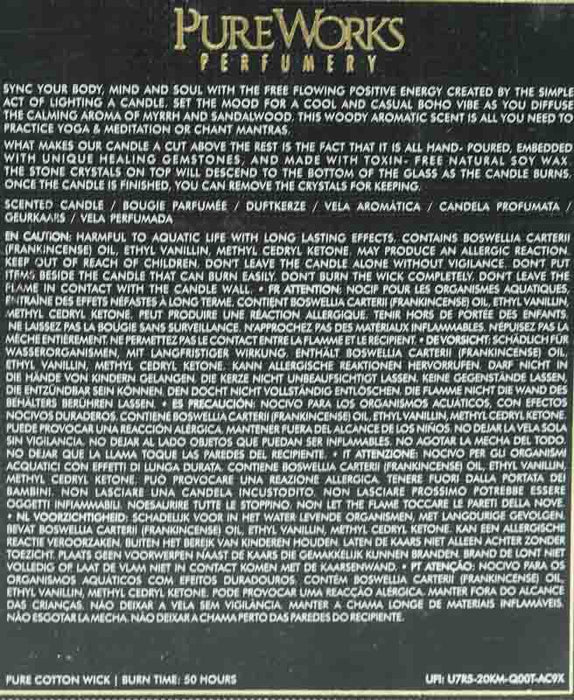 Duftkerze Esoteric Collection "BOHO DREAMS" Myrrhe & Sandelwood 200g