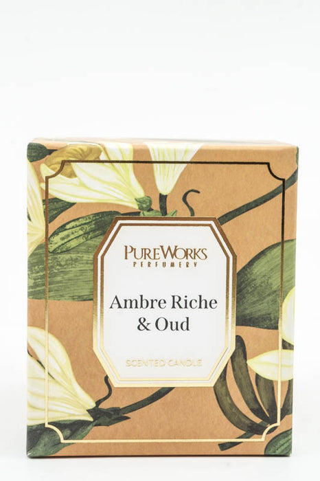 Duftkerze 185 gr. Sojawachs Ambre Riche & Oud