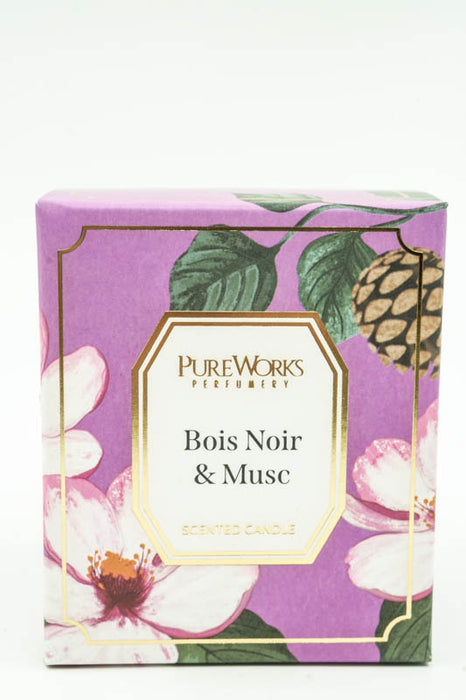 Duftkerze 185 gr. Sojawachs Bois Noir & Musc