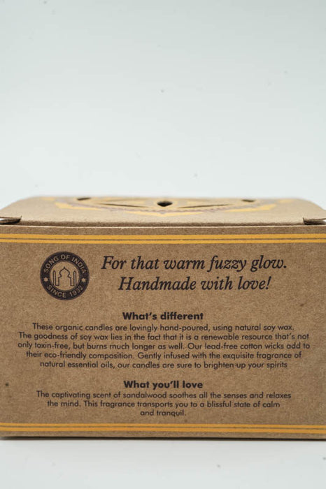 Teelicht Organic Goodness - Mysore Chandan - Sandalwood 10 gr