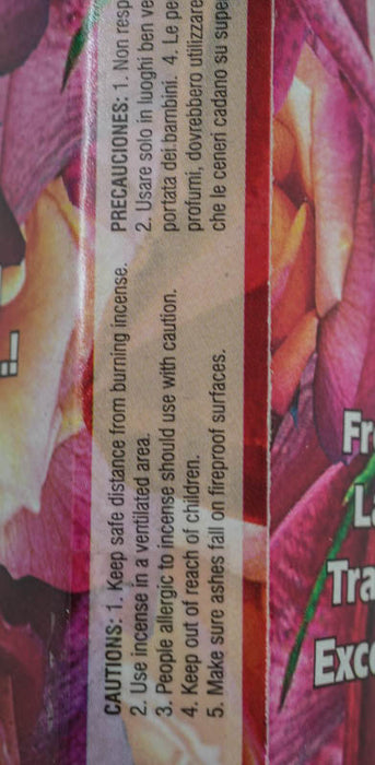 Incense sticks Rose Hexagon 20g