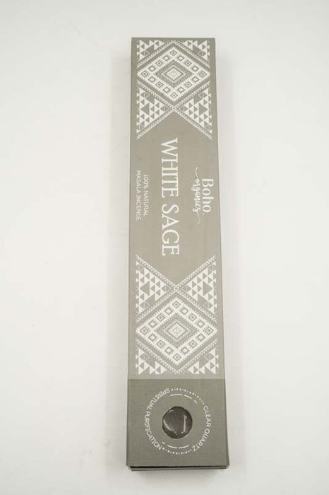 Räucherstäbchen "Boho organics" - White Sage mit Kristallquarz