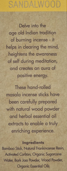 Incense Sticks Organic Sandalwood