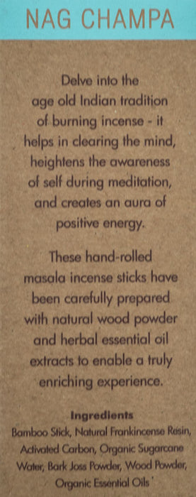 Incense Sticks Organic Nag Champa