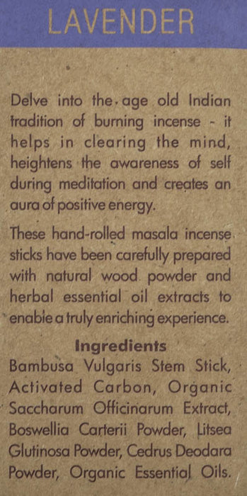 Incense Sticks Lavender Organic