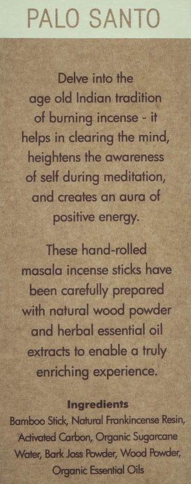 Incense sticks Palo Santo Organic