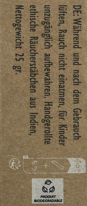 Räucherstäbchen Herbio 100% natürlich - Vanille 25g