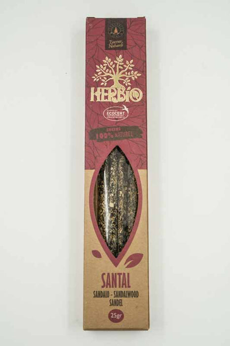 Encens bâtons Herbio 100% naturel - bois de santal 25g