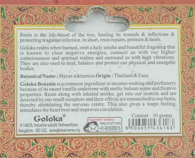 Räucherharz Goloka Benzoin 30 gr.