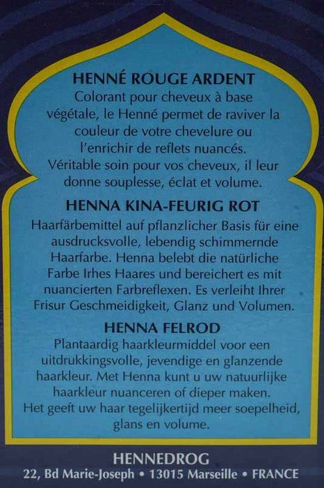 Hennapulver Hennedrog (10er Packung) - MASRIA - Feurig Rot