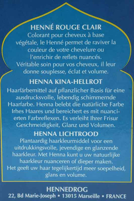 Hennedrog Hennapulver - Souad-Hellrot