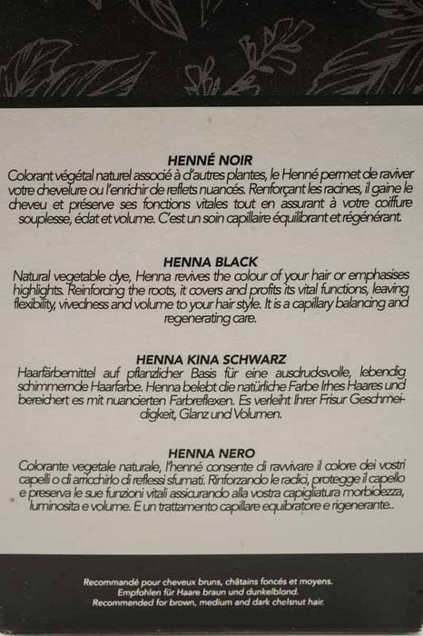 Hennapulver Hennedrog (10er Packung) - Schwarz