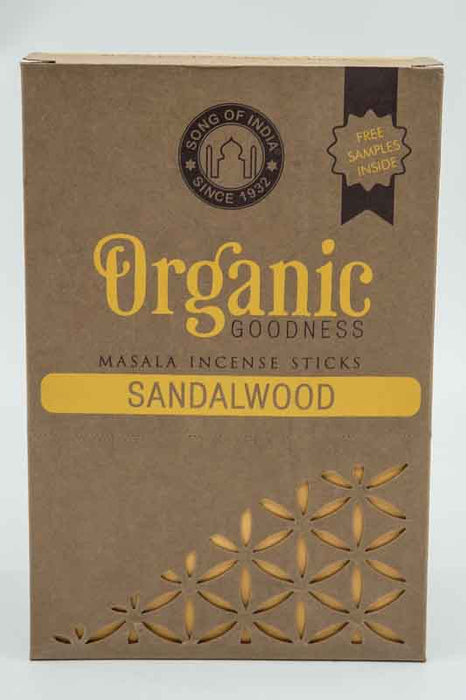 Räucherstäbchen (12er Packung) - ORGANIC Sandalwood (Sandelholz)