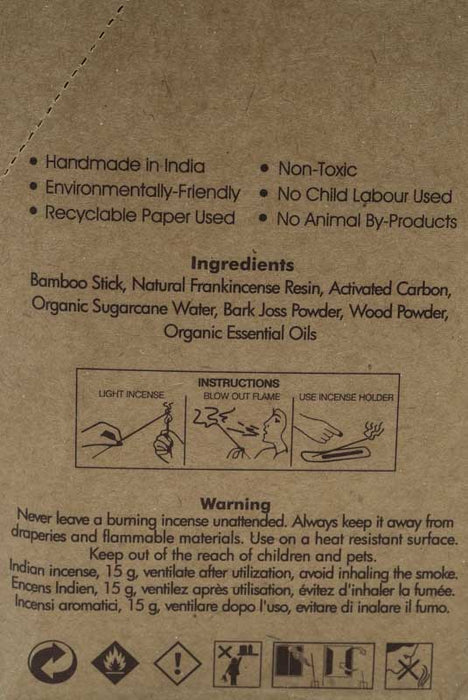 Räucherstäbchen (12er Packung) - ORGANIC Nag Champa