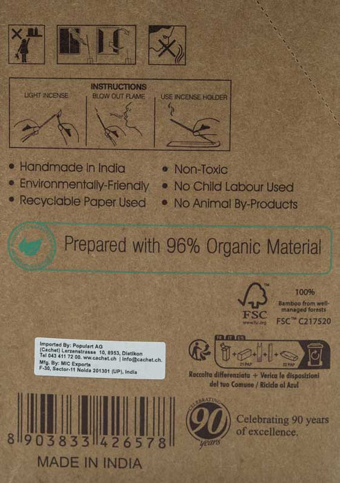Räucherstäbchen (12er Packung) - ORGANIC White Sage (Weisser Salbei)