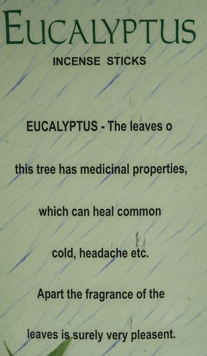 Incense sticks (pack of 6) - HEXAGON Eucalyptus 20 gr.