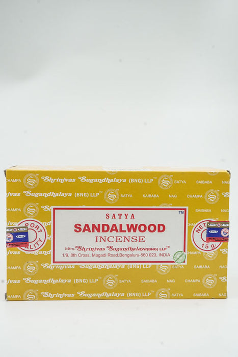 Incense sticks (pack of 12) - SATYA Sandalwood 15 gr.