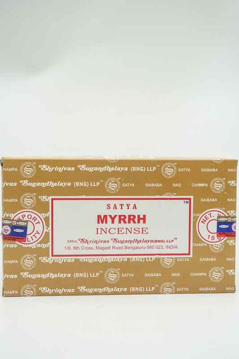 Räucherstäbchen (12er Packung) - SATYA Myrrhe 15 gr.