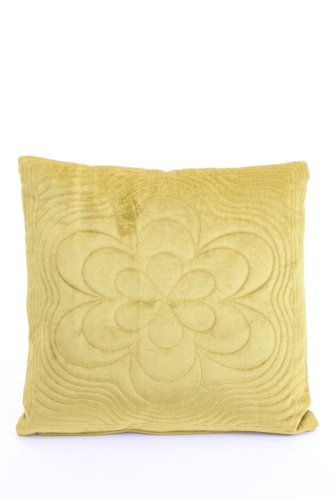 Coussin Kojo jaune moutarde 45x45cm