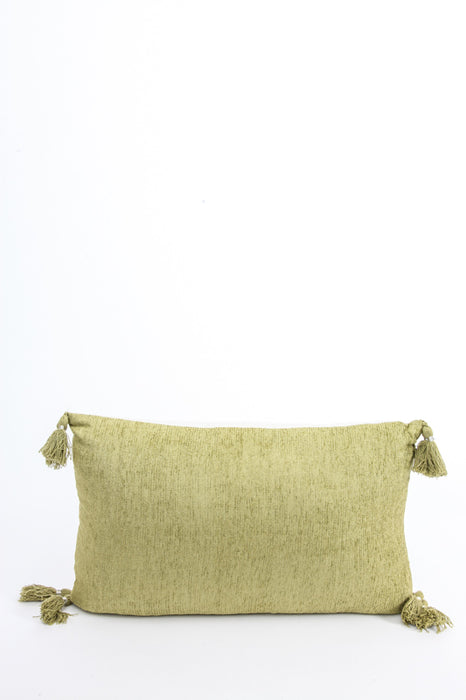 Kissen Chenille olive 30x50cm