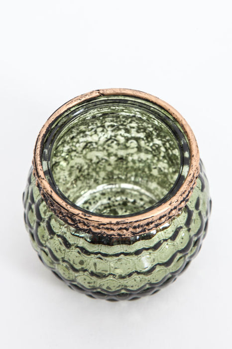 Lantern olive green 6.5x6.5x5.5 cm