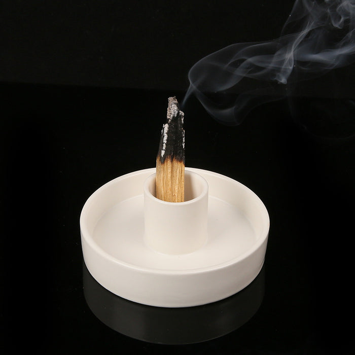 incense burner for Palo Santo white