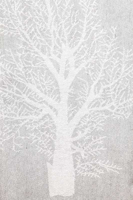 Decke Baumwolle Baum grau 125 x 150 cm