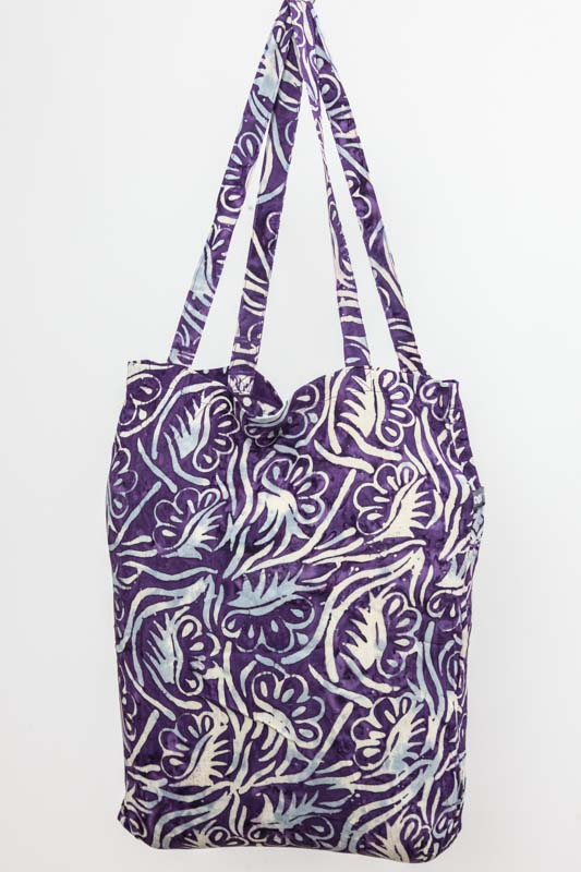 Shopping Bag bedruckt violett/multicolor
