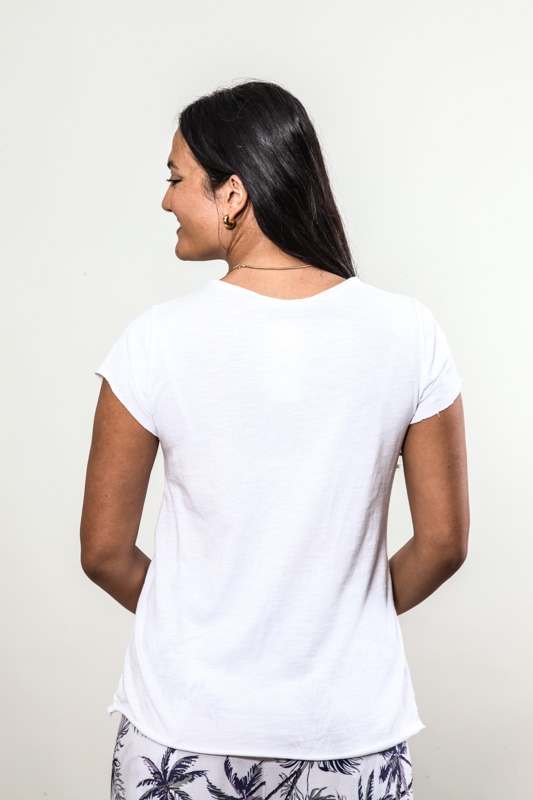 T-Shirt Baumwolle langarm schwarz - One Size